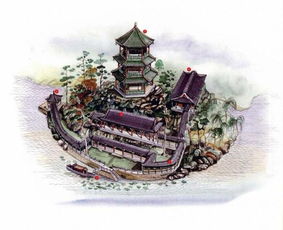 精美的中國古建筑手繪圖,嘆為觀止