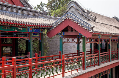 防腐木古建筑長廊工程承接-盛程園林-實木古建筑長廊